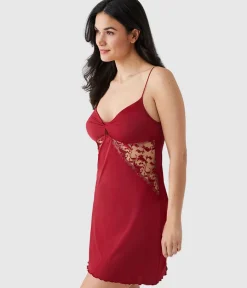 Wacoal Chemises & Bodysuits * Draatic Interude Cheie Deep Red