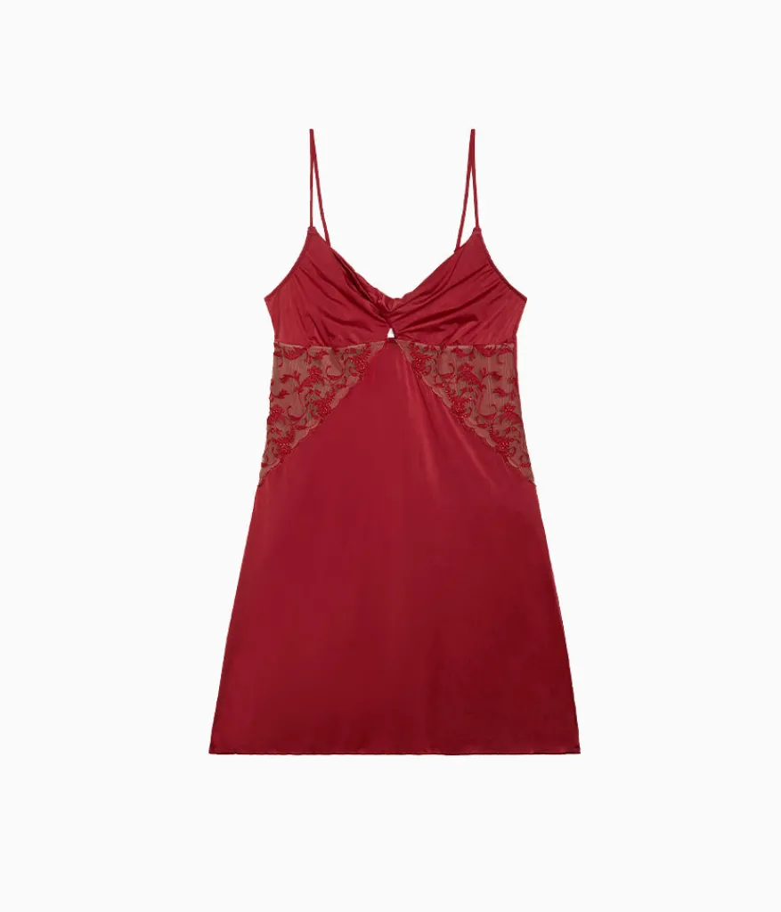 Wacoal Chemises & Bodysuits * Draatic Interude Cheie Deep Red