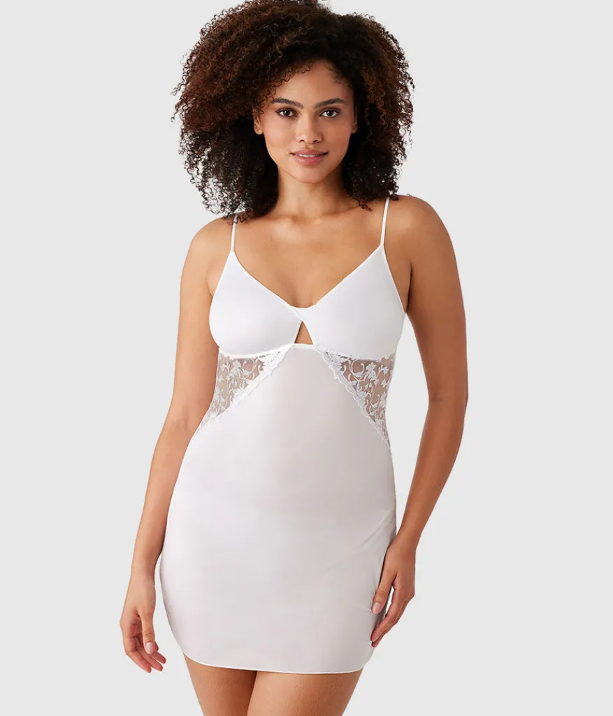 Wacoal Chemises & Bodysuits * Draatic Interude Cheie White