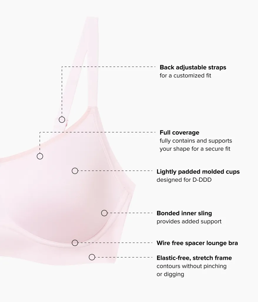 Wacoal Seamless|Bras * Eay ike unday™ Wire Free T-hirt Bra Cradle Pink