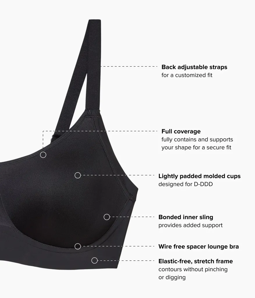 Wacoal Bras|Lounge * Eay ike unday™ Wire Free T-hirt Bra Black