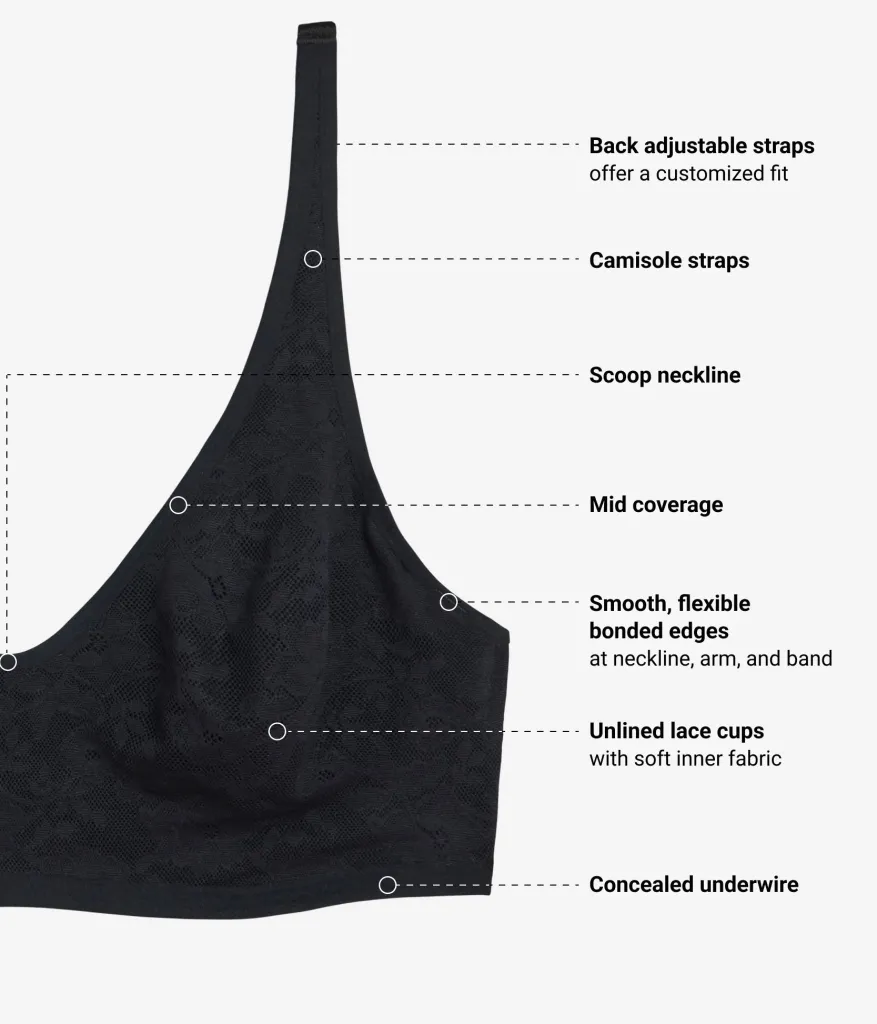 Wacoal Unlined|Lace * Effortey ace Underwire Bra Night