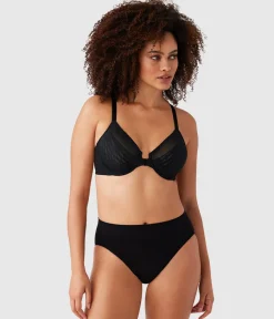 Wacoal Full Figure|Unlined * Elevated Allure Front Close Underwire Bra Black
