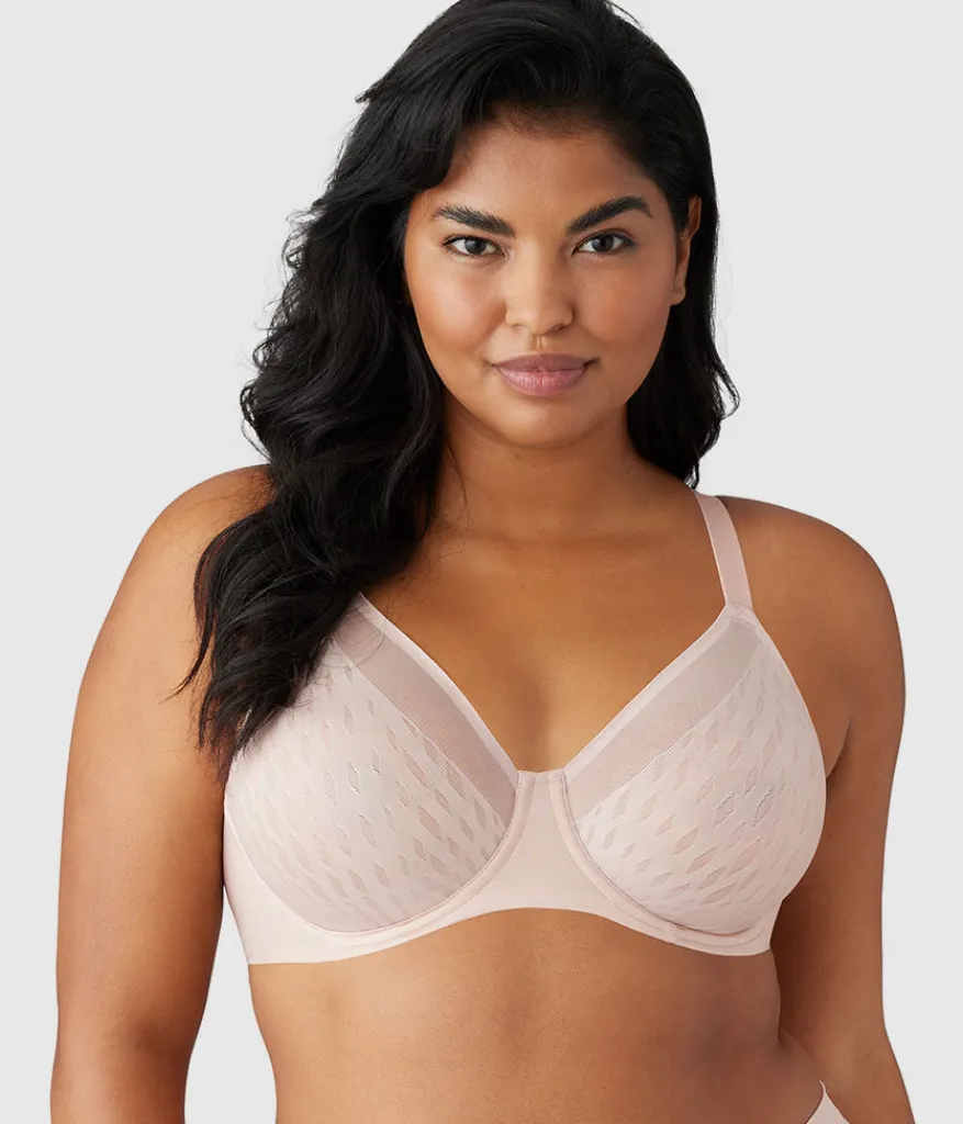 Wacoal Full Figure|Unlined * Elevated Allure Underwire Bra Rose Dust