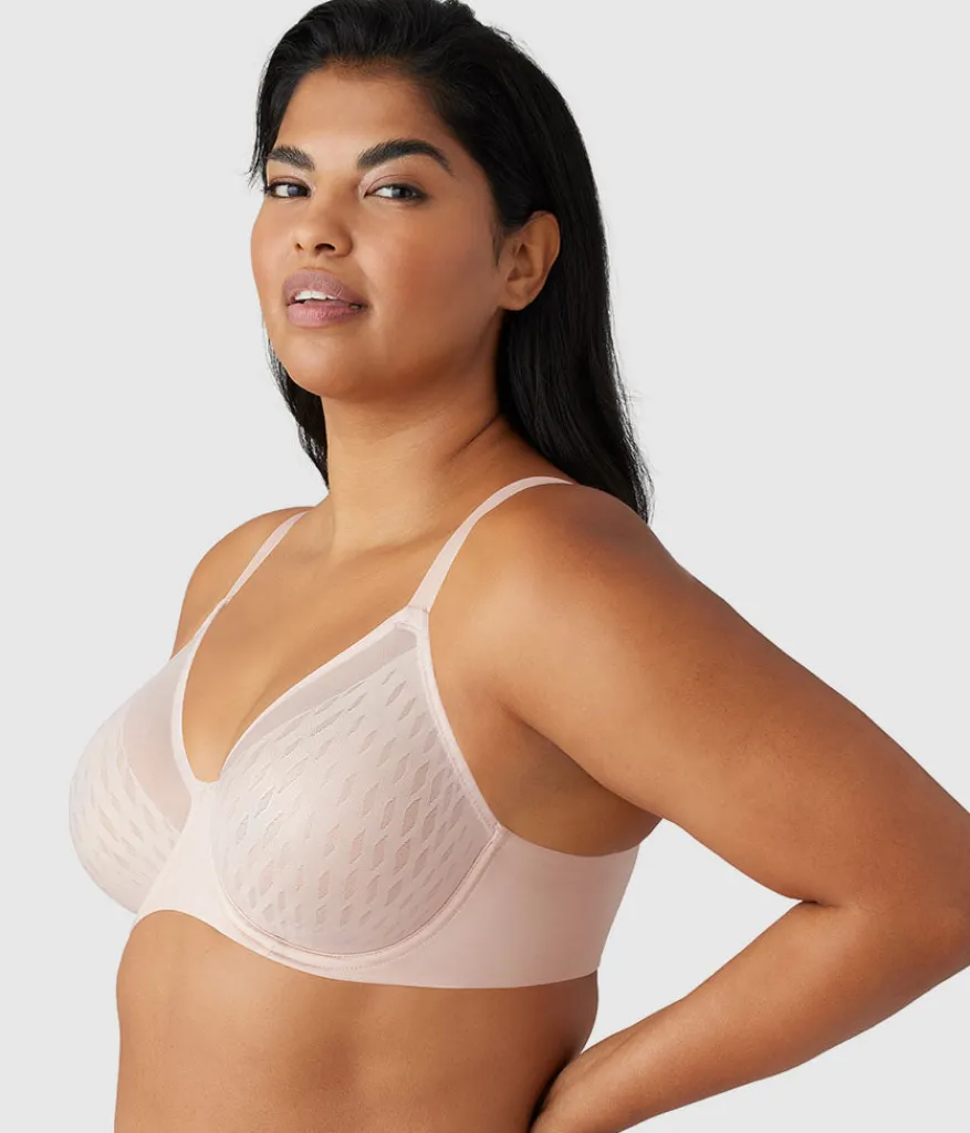 Wacoal Full Figure|Unlined * Elevated Allure Underwire Bra Rose Dust