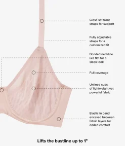 Wacoal Full Figure|Unlined * Elevated Allure Underwire Bra Rose Dust