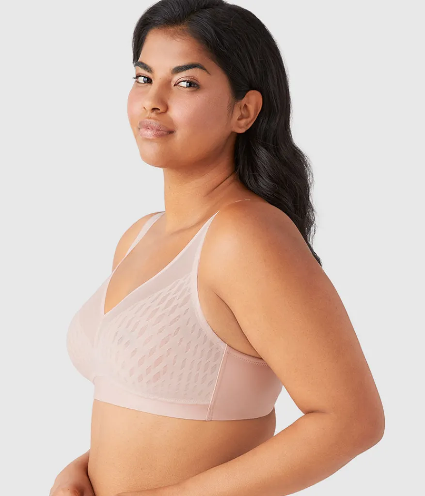 Wacoal Full Figure|Unlined * Elevated Allure Wire Free Bra Rose Dust