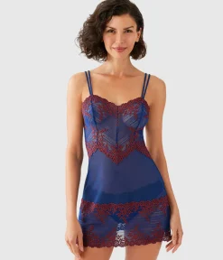 Wacoal Chemises & Bodysuits * Ebrace ace® Cheie Blue Depths/Cordovan