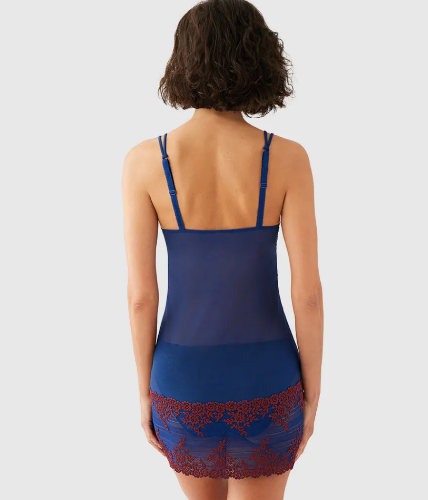 Wacoal Chemises & Bodysuits * Ebrace ace® Cheie Blue Depths/Cordovan