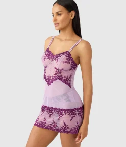 Wacoal Chemises & Bodysuits * Ebrace ace® Cheie Lavender Sage/Dark Purple