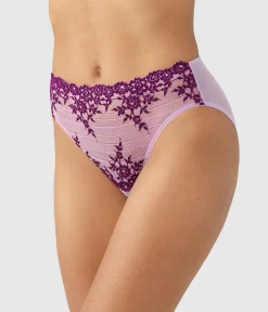 Wacoal Panties|Hi-Cut * Ebrace ace® Hi-Cut Lavender Sage/Dark Purple