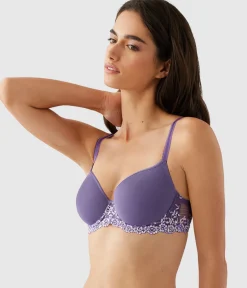 Wacoal Seamless|Underwire * Embrace Lace® T-Shirt Bra Grape Compote Multi