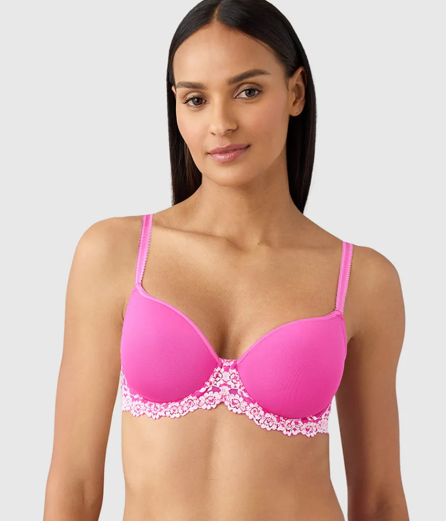 Wacoal Lace|Underwire * Embrace Lace® T-Shirt Bra Wild Azalea/Cradle Pink