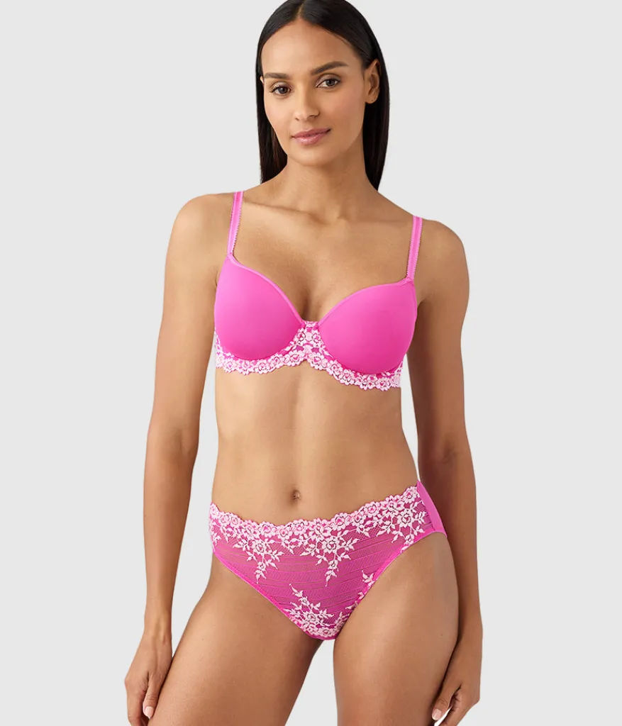 Wacoal Lace|Underwire * Embrace Lace® T-Shirt Bra Wild Azalea/Cradle Pink