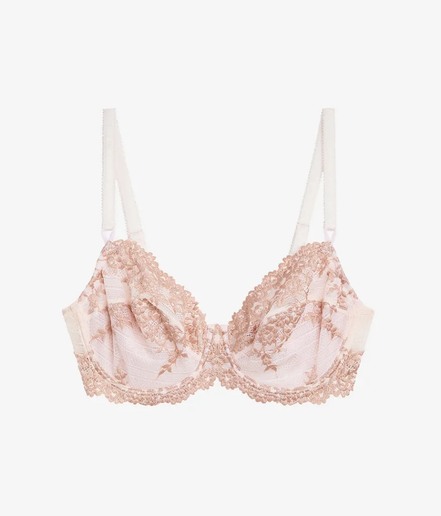 Wacoal Unlined|Lace * Embrace Lace® Underwire Bra Angel Wing/Rose Dust