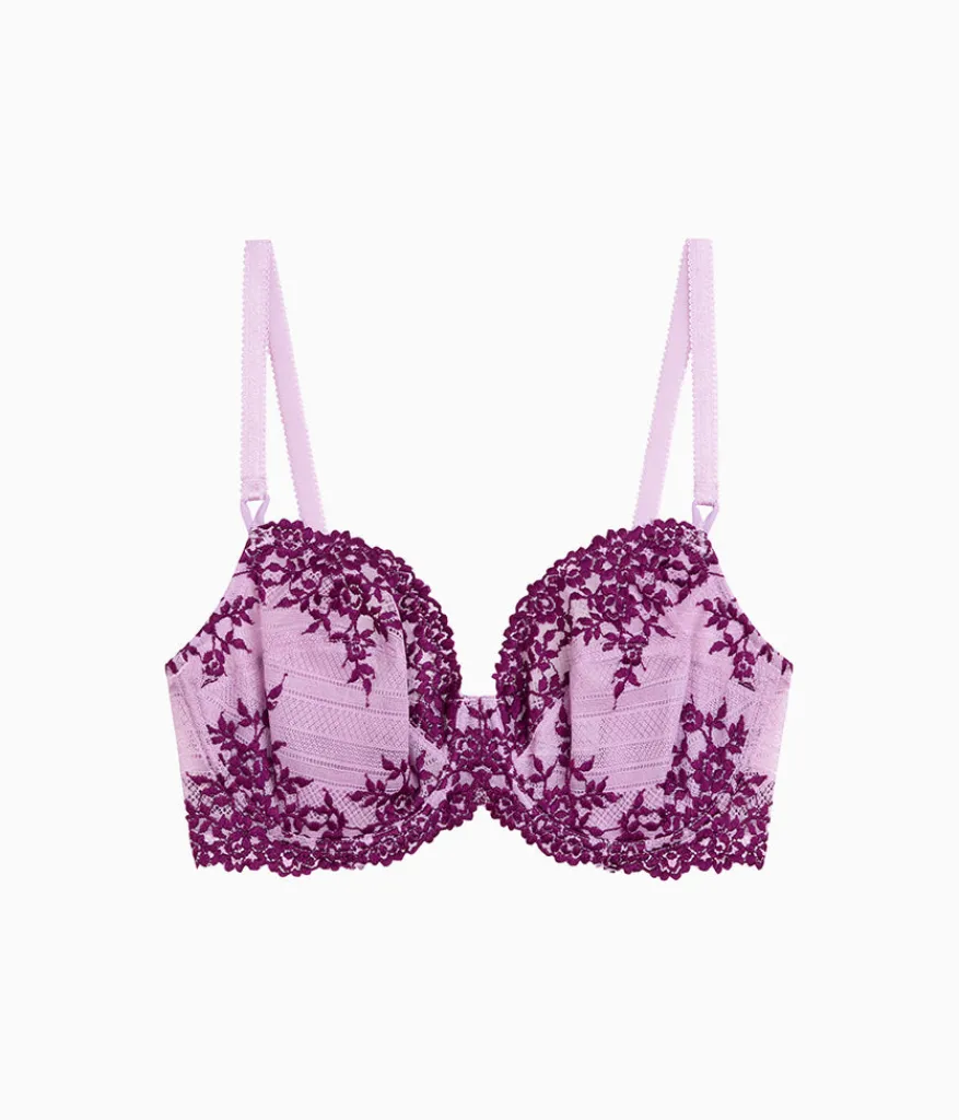 Wacoal Unlined|Lace * Embrace Lace® Underwire Bra Lavender Sage/Dark Purple
