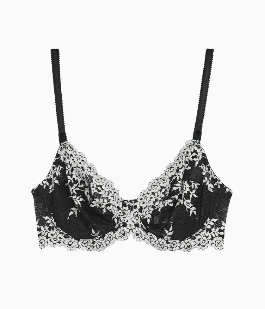 Wacoal Unlined|Lace * Embrace Lace® Underwire Bra Black