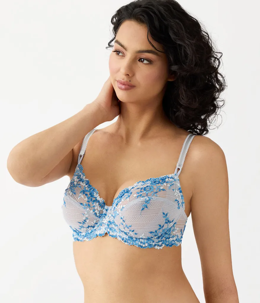 Wacoal Unlined|Lace * Embrace Lace® Underwire Bra Micro Chip Multi