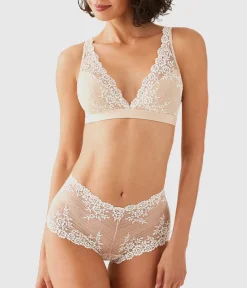 Wacoal Bralettes|Unlined * Embrace Lace® Wire Free Bralette Sand/Ivory