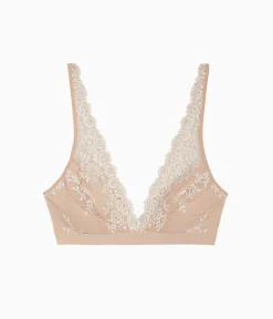 Wacoal Bralettes|Unlined * Embrace Lace® Wire Free Bralette Sand/Ivory
