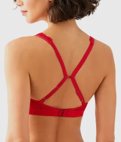 Wacoal Bralettes|Unlined * Embrace Lace® Wire Free Bralette Equestrian Red