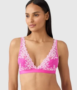 Wacoal Bralettes|Unlined * Embrace Lace® Wire Free Bralette Wild Azalea/Cradle Pink