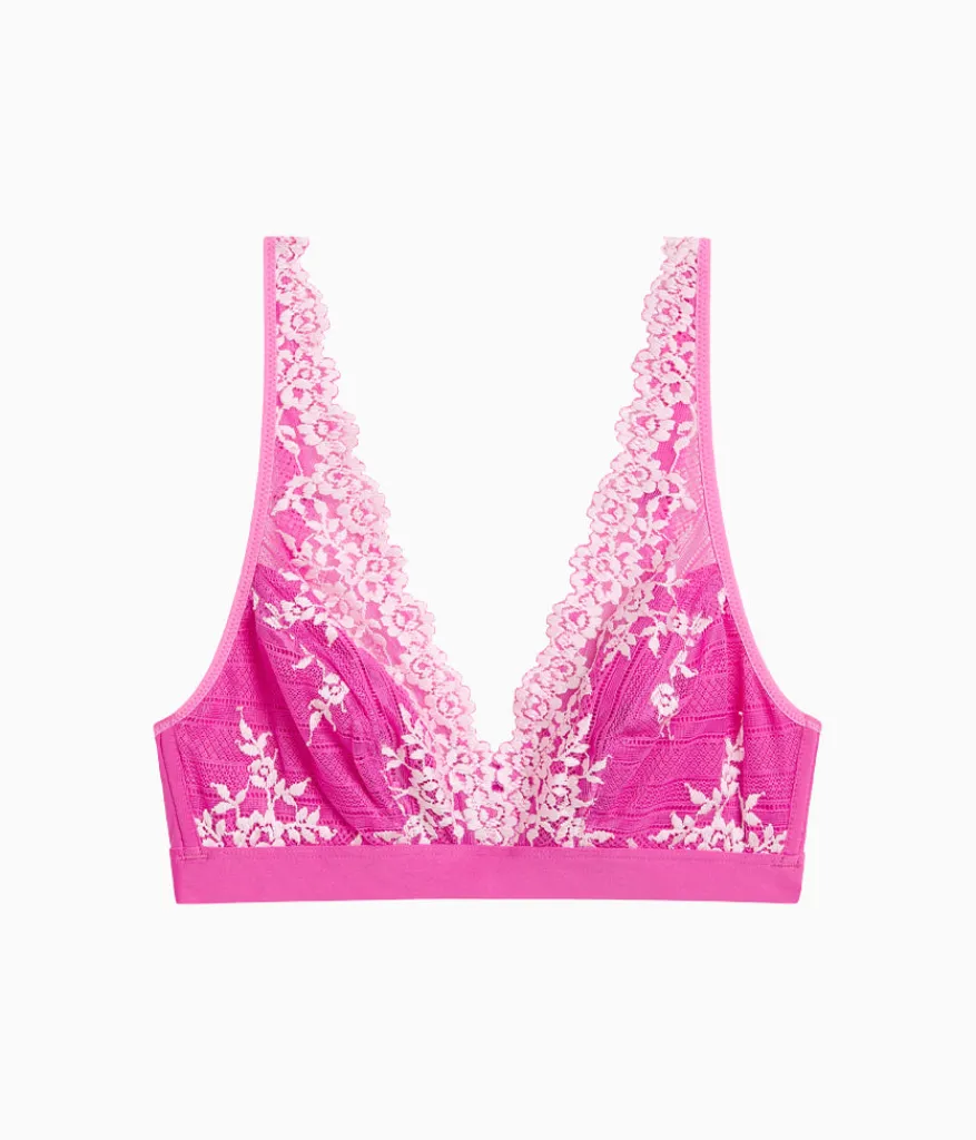 Wacoal Bralettes|Unlined * Embrace Lace® Wire Free Bralette Wild Azalea/Cradle Pink