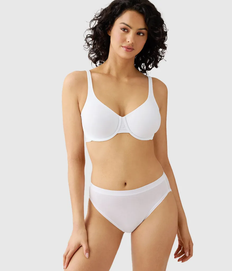 Wacoal Unlined|Racerback/Convertible * Ever Fexing™ Underwire Bra White