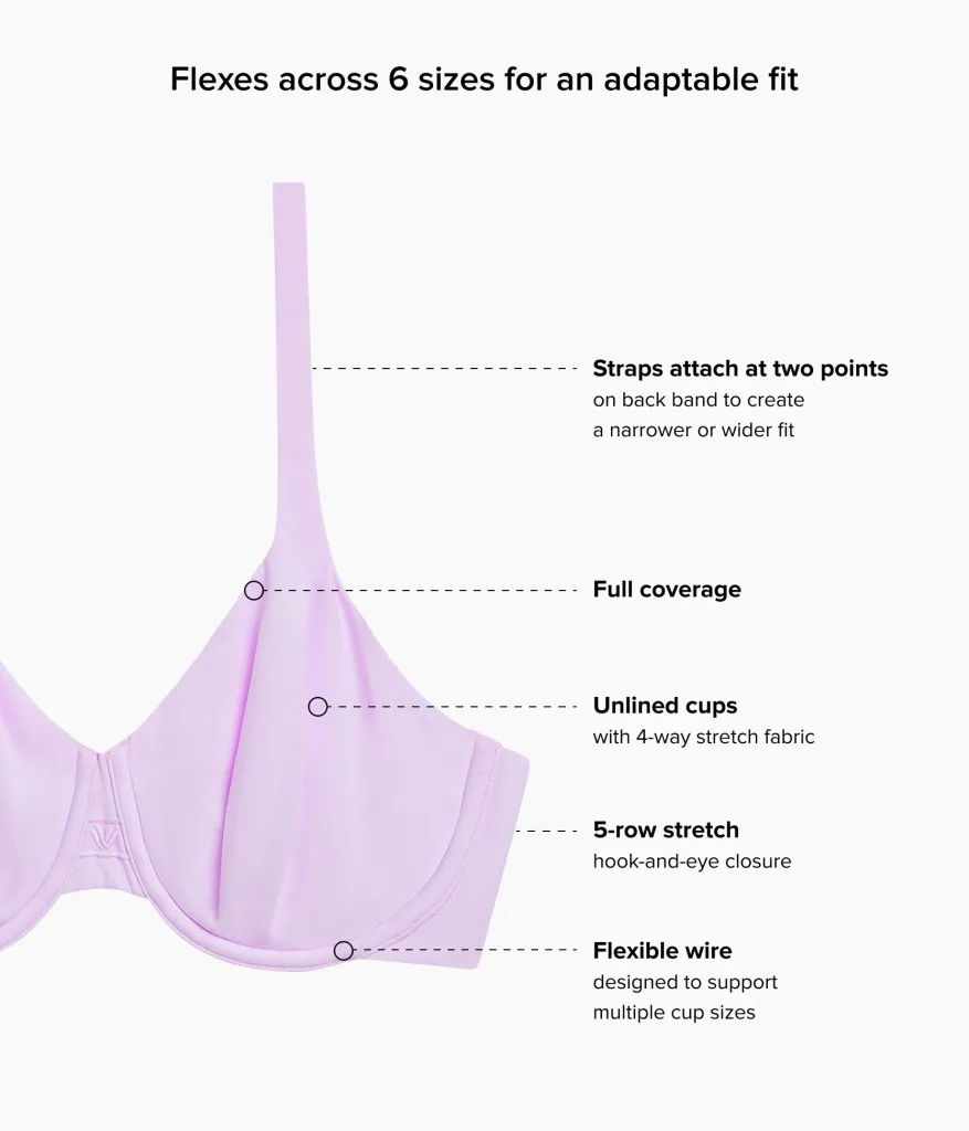 Wacoal Unlined|Racerback/Convertible * Ever Fexing™ Underwire Bra Lavender Sage
