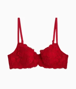 Wacoal Lace|Underwire * Feeling Famous Balconette Contour Bra Chili Pepper/Biking Red