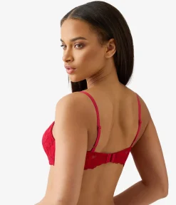 Wacoal Lace|Underwire * Feeling Famous Balconette Contour Bra Chili Pepper/Biking Red