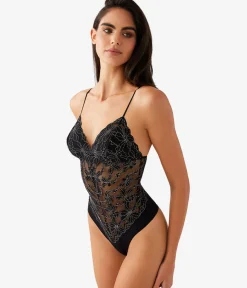 Wacoal Chemises & Bodysuits|Unlined * Feeing Faou Bodyuit Night/Angel Wing