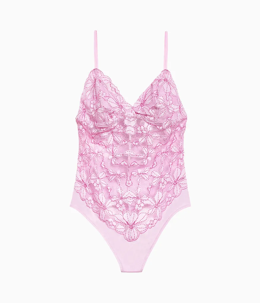 Wacoal Unlined|Chemises & Bodysuits * Feeing Faou Bodyuit Pink Lavender/Very Berry