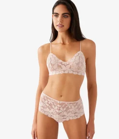 Wacoal Bralettes|Unlined * Feeing Faou Braette Rose Smoke/White