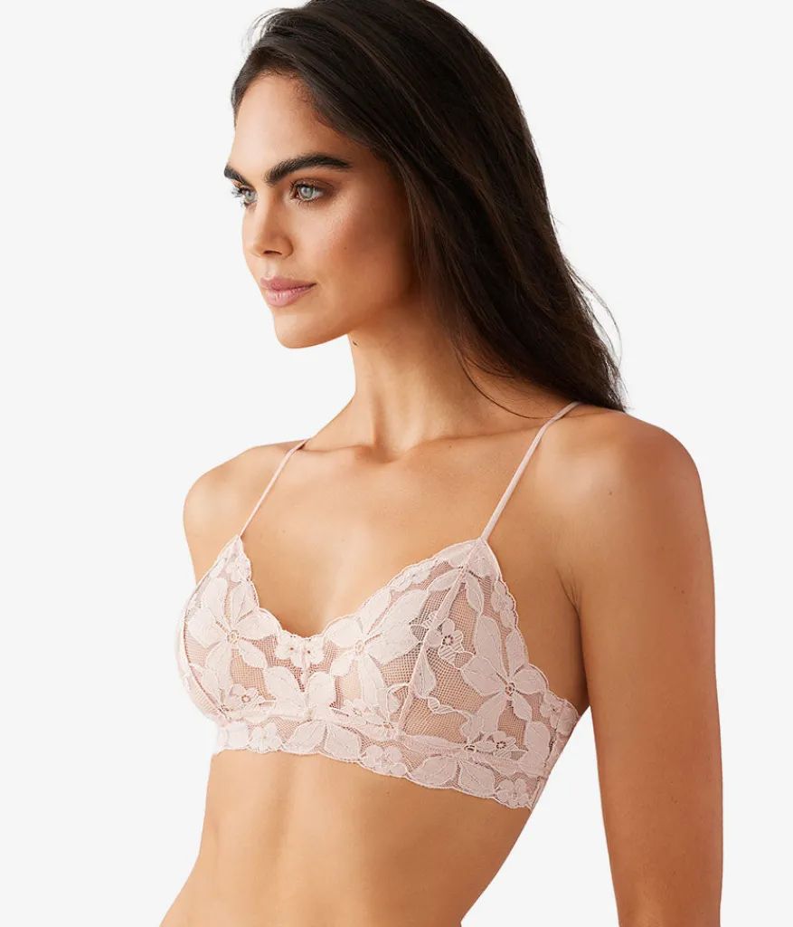 Wacoal Bralettes|Unlined * Feeing Faou Braette Rose Smoke/White