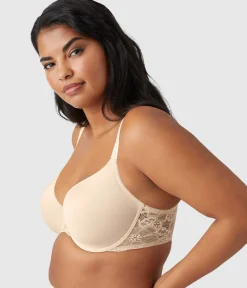Wacoal Seamless|T-Shirt * French Garden Seamless Underwire T-Shirt Bra Sand