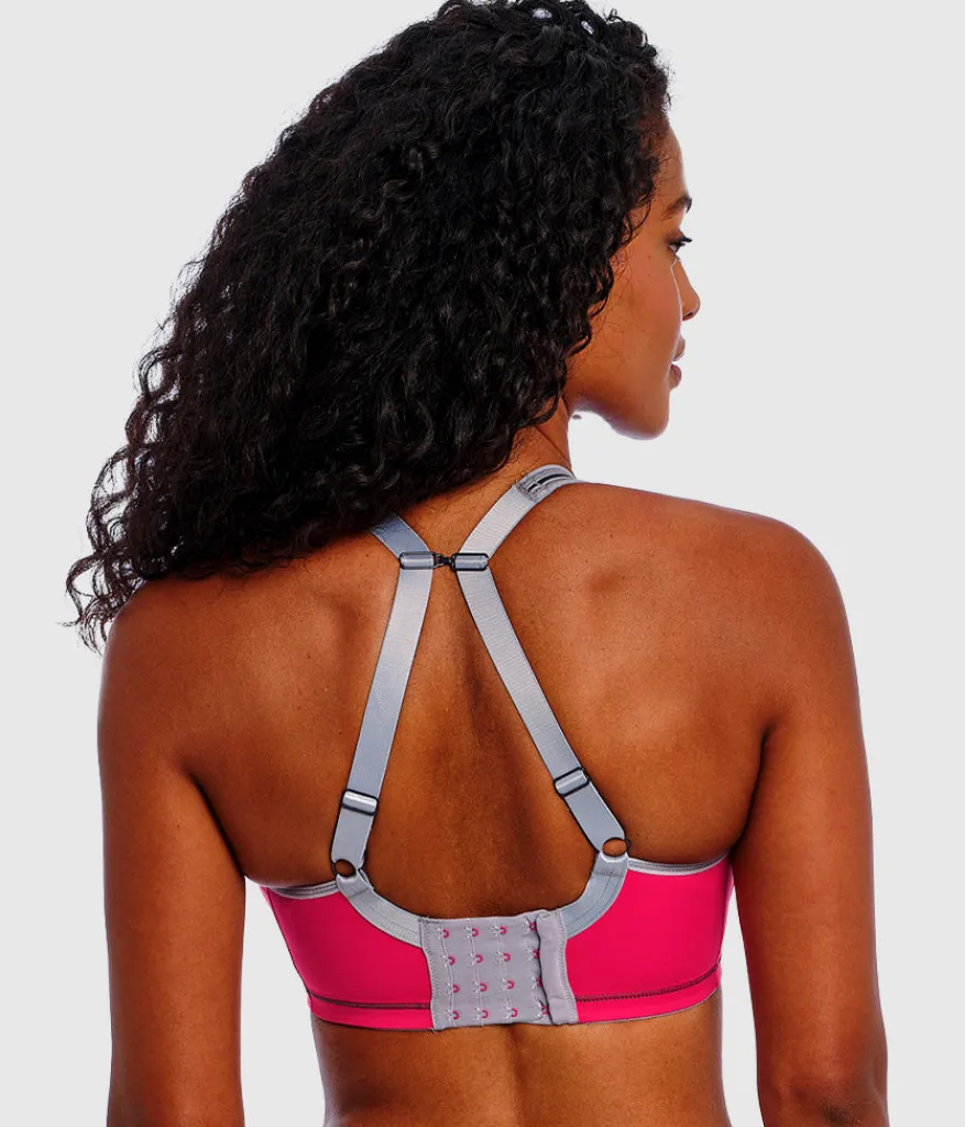 Wacoal Sport * Freya Sonic Sport Underwire Spacer Bra Hot Crimson