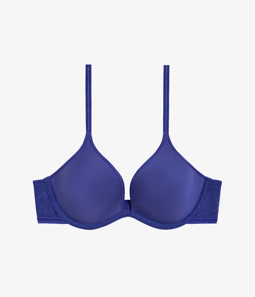 Wacoal Racerback/Convertible|Seamless * Full Transparency Plunge T-shirt Bra Spectrum Blue