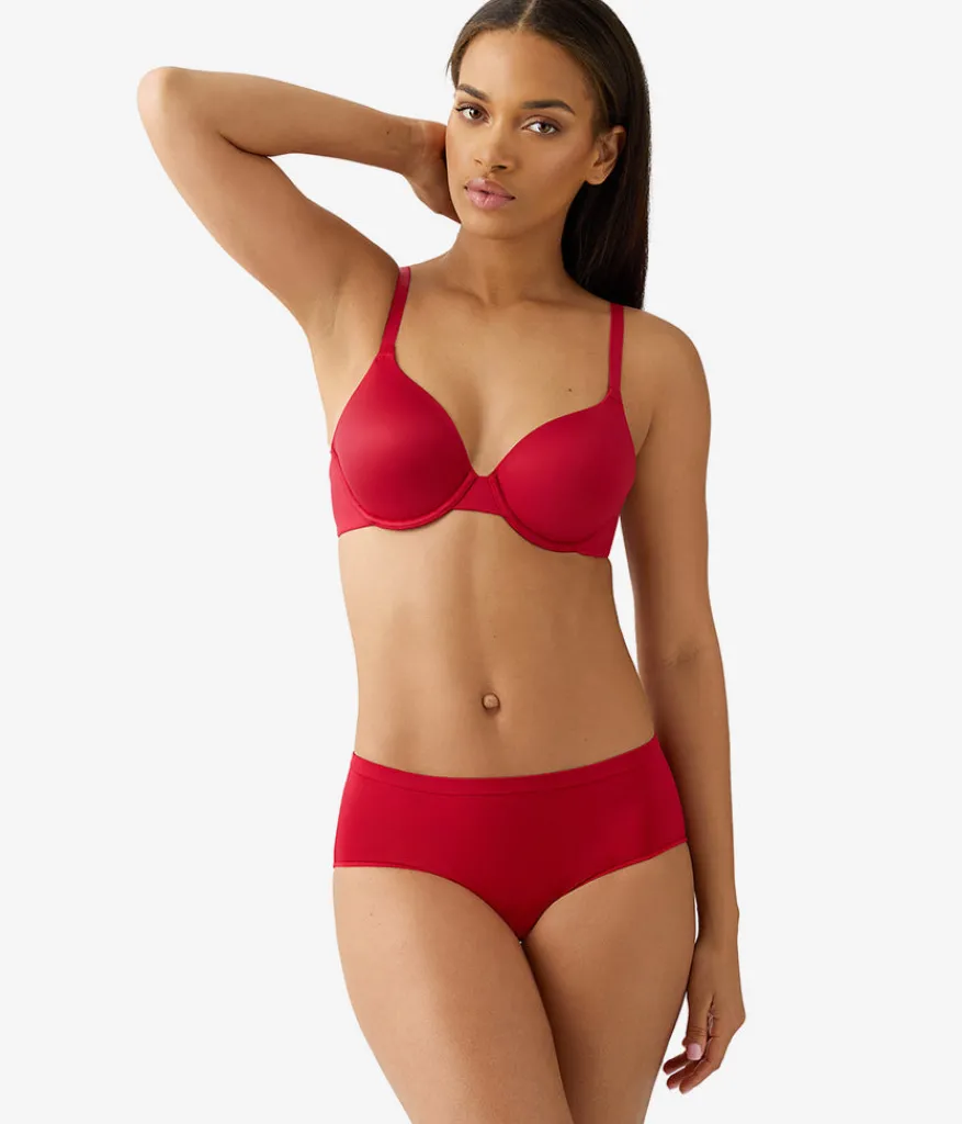 Wacoal Seamless|Underwire * Future Foundation T-Shirt Bra Chili Pepper Red