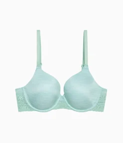 Wacoal Lace|Underwire * Future Foundation T-Shirt Bra with Lace Silt Green Heather