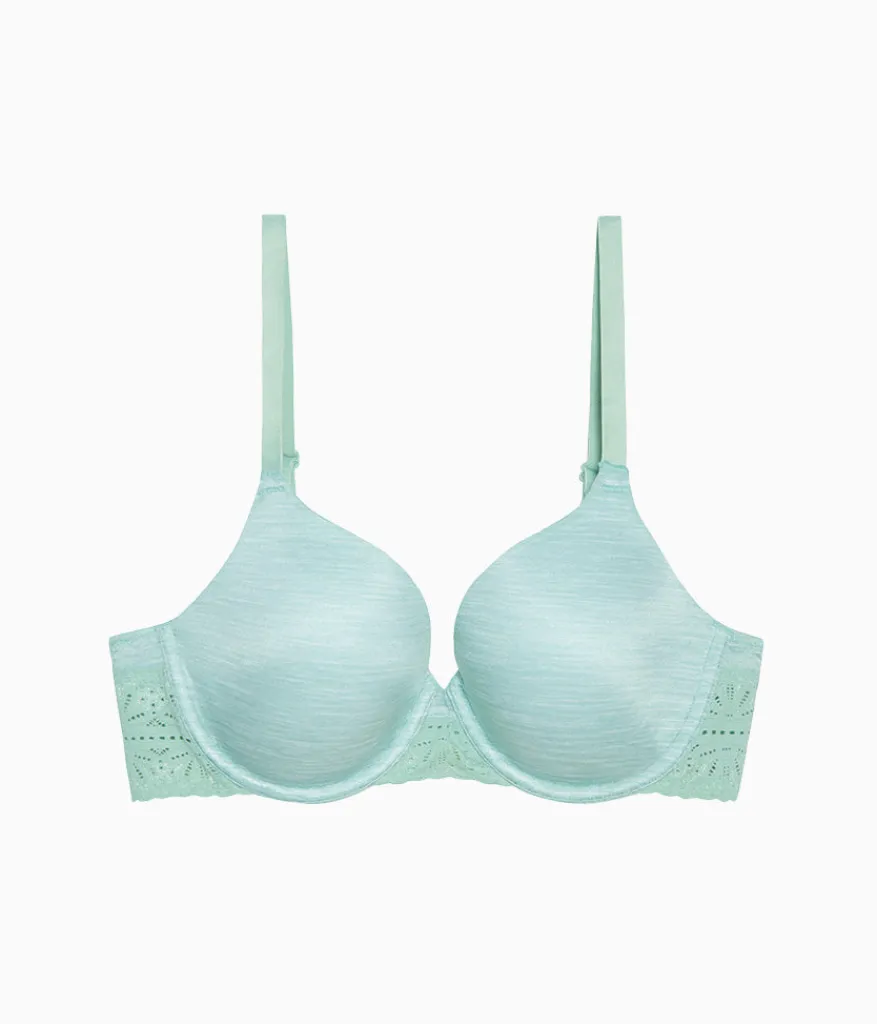 Wacoal Lace|Underwire * Future Foundation T-Shirt Bra with Lace Silt Green Heather