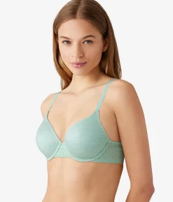Wacoal Lace|Underwire * Future Foundation T-Shirt Bra with Lace Silt Green Heather