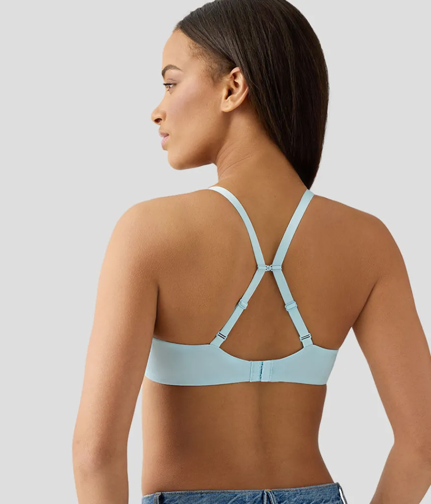 Wacoal Racerback/Convertible|Seamless * Future Foundation Wire Free T-Shirt Bra Blue Glow