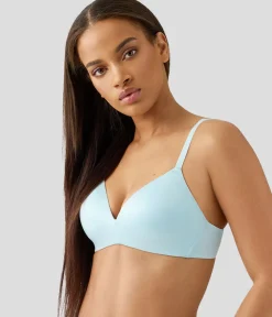 Wacoal Racerback/Convertible|Seamless * Future Foundation Wire Free T-Shirt Bra Blue Glow