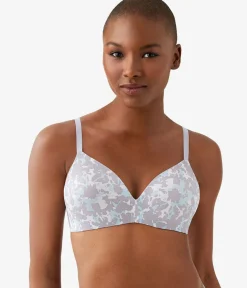 Wacoal Racerback/Convertible|Seamless * Future Foundation Wire Free T-Shirt Bra Dream Blue/Gray Camouflage