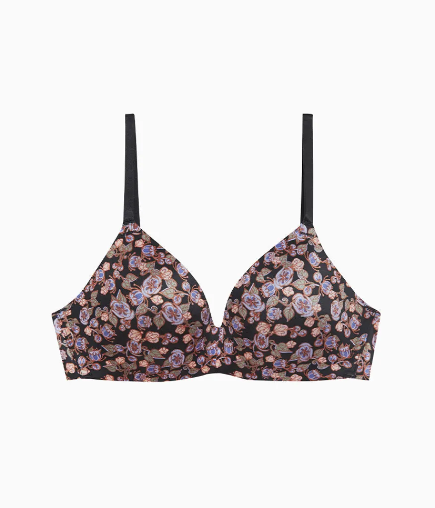 Wacoal Racerback/Convertible|Seamless * Future Foundation Wire Free T-Shirt Bra Vintage Floral