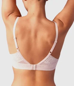 Wacoal T-Shirt|Lace * Future Foundation Wire Free T-Shirt Bra with Lace Rose Smoke