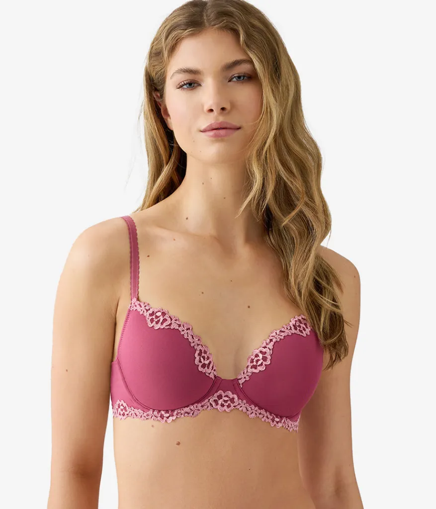 Wacoal T-Shirt|Lace * Future Foundation with Lace T-Shirt Bra Dry Rose