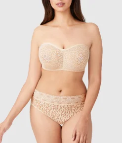 Wacoal Bras|Strapless * Halo Lace Strapless Underwire Bra Sand