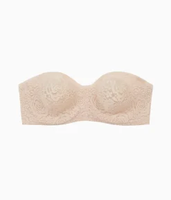 Wacoal Bras|Strapless * Halo Lace Strapless Underwire Bra Sand
